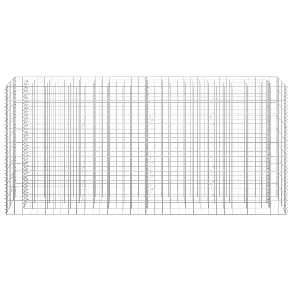 Gabion Plantenbak Verhoogd Gegalvaniseerd Staal 180 x 30 x 90 cm