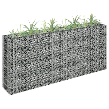 Gabion Plantenbak Verhoogd Gegalvaniseerd Staal 180 x 30 x 90 cm