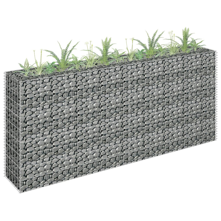 Gabion Plantenbak Verhoogd 360X30X10 Cm Gegalvaniseerd Staal