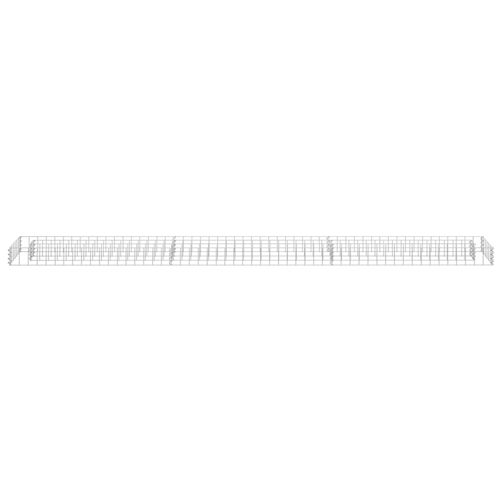 Gabion Plantenbak Verhoogd Gegalvaniseerd Staal 270 x 30 x 10 cm