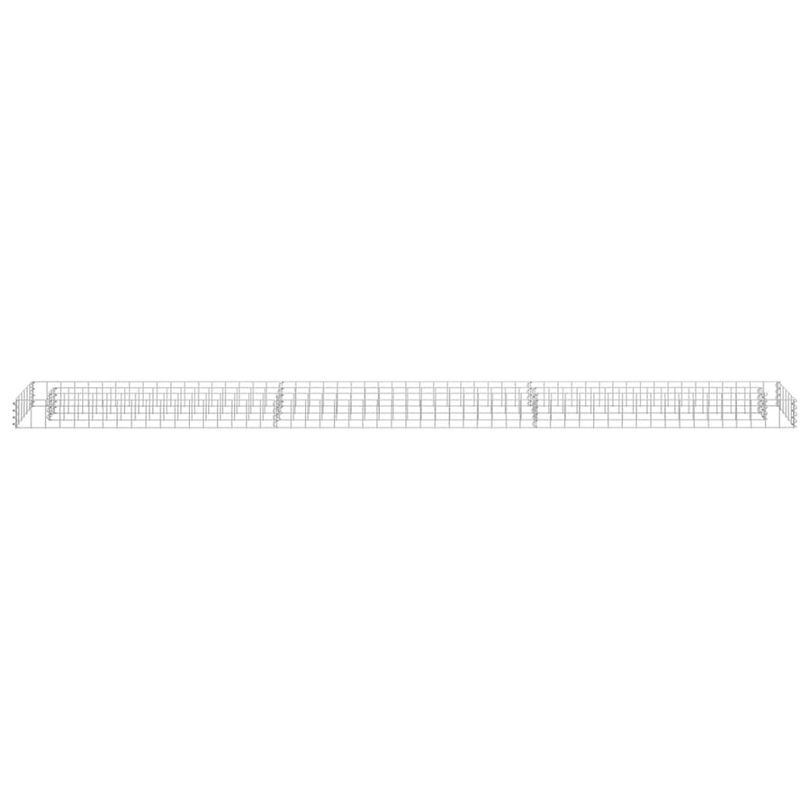 Gabion Plantenbak Verhoogd Gegalvaniseerd Staal 270 x 30 x 10 cm