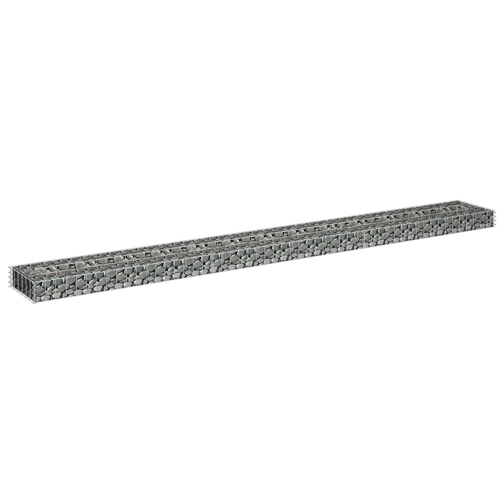 Gabion Plantenbak Verhoogd Gegalvaniseerd Staal 270 x 30 x 10 cm