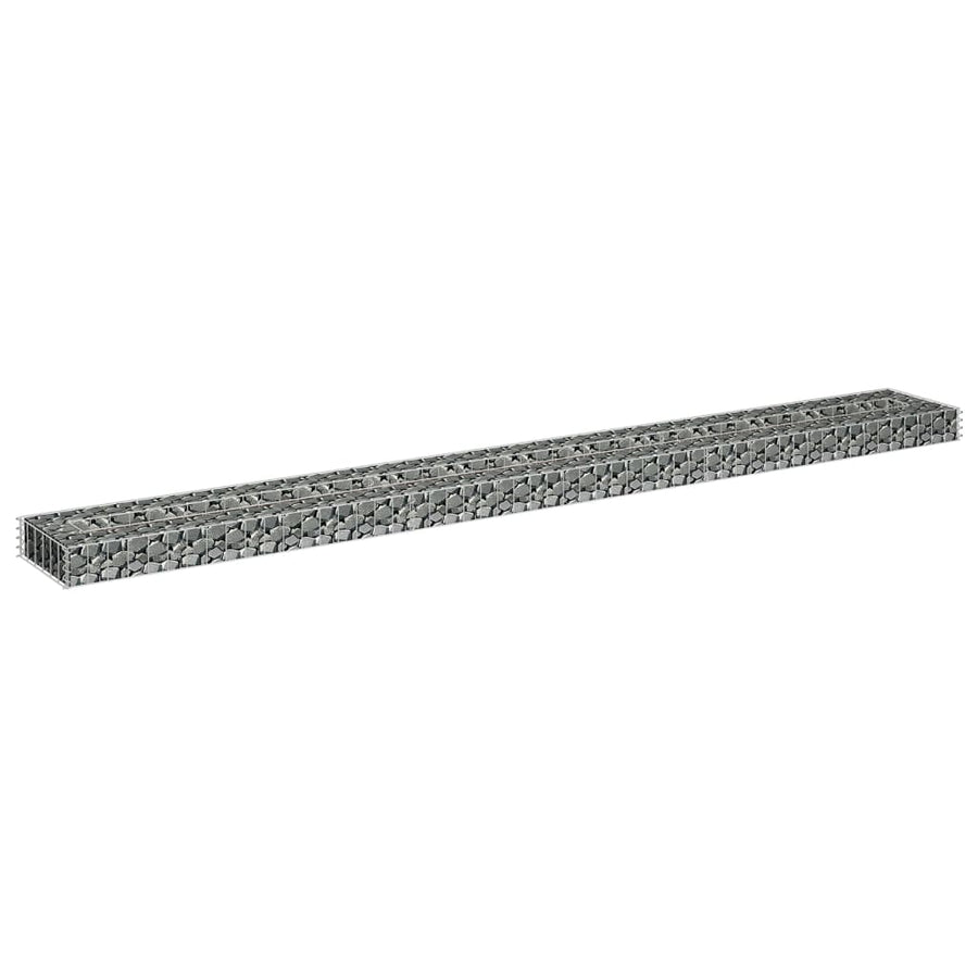 Gabion Plantenbak Verhoogd Gegalvaniseerd Staal 270 x 30 x 10 cm