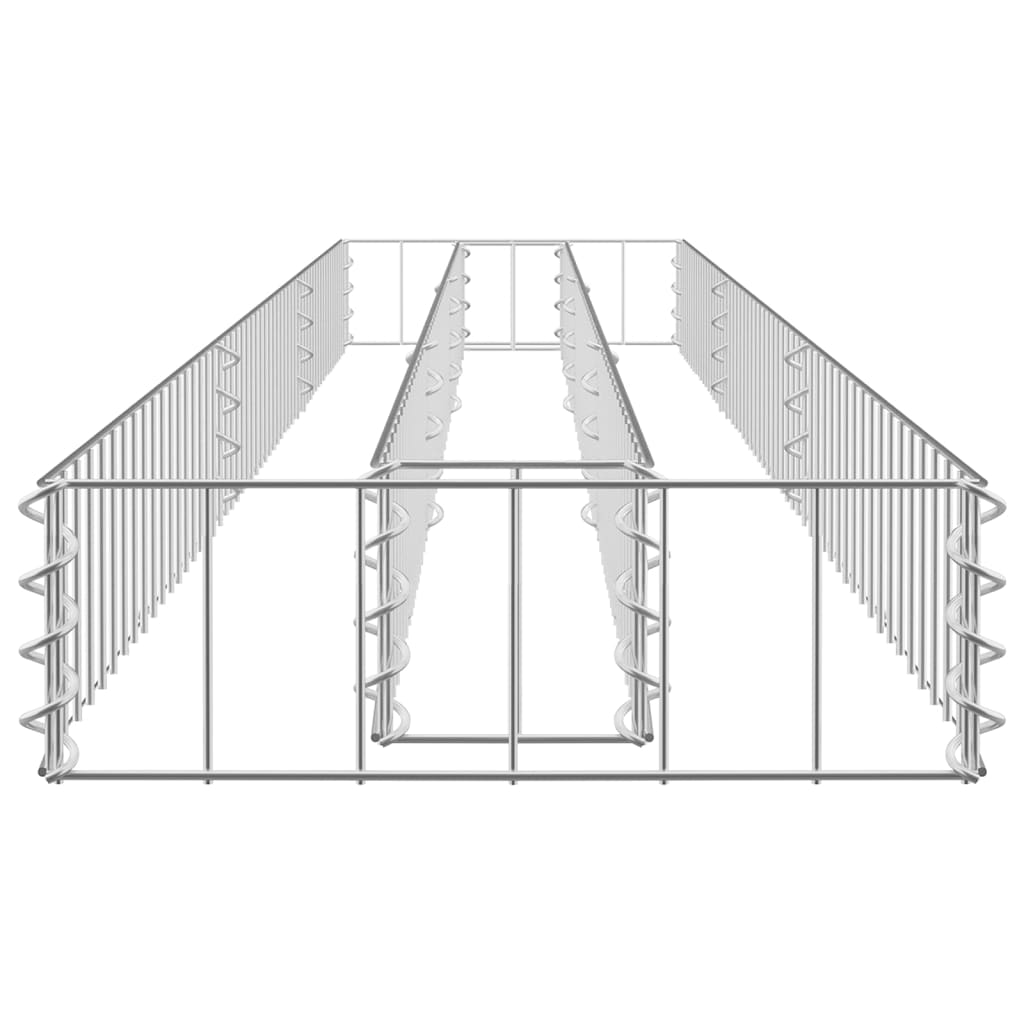 Gabion Plantenbak Verhoogd Gegalvaniseerd Staal 270 x 30 x 10 cm