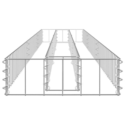 Gabion Plantenbak Verhoogd Gegalvaniseerd Staal 270 x 30 x 10 cm