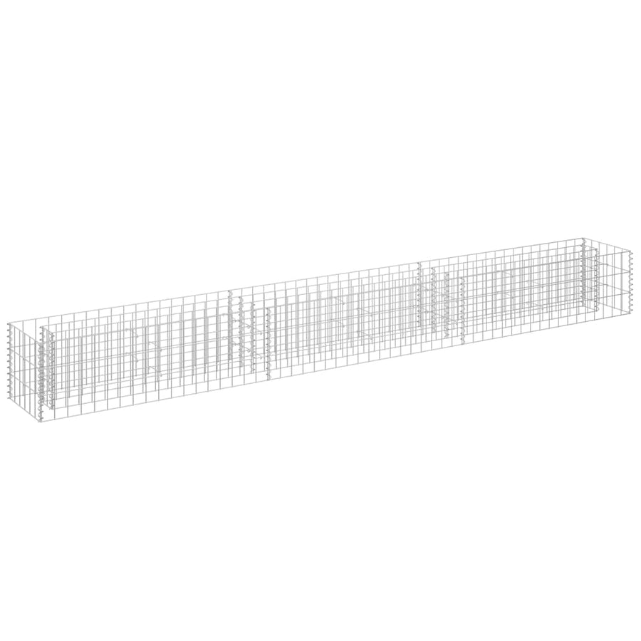 Gabion Plantenbak Verhoogd Gegalvaniseerd Staal 270 x 30 x 30 cm