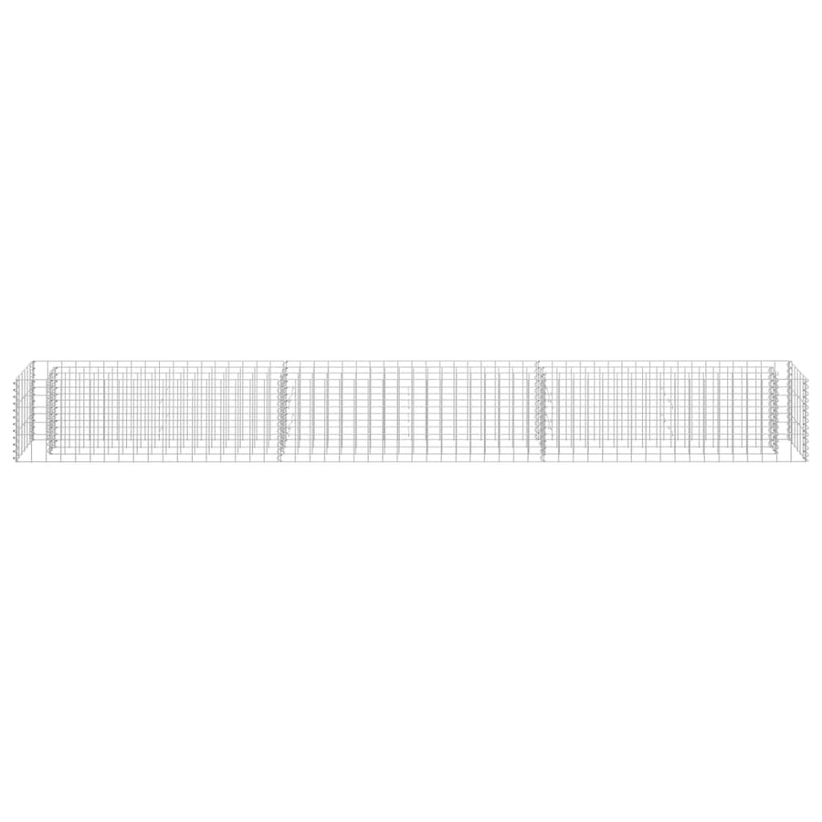 Gabion Plantenbak Verhoogd Gegalvaniseerd Staal 270 x 30 x 30 cm