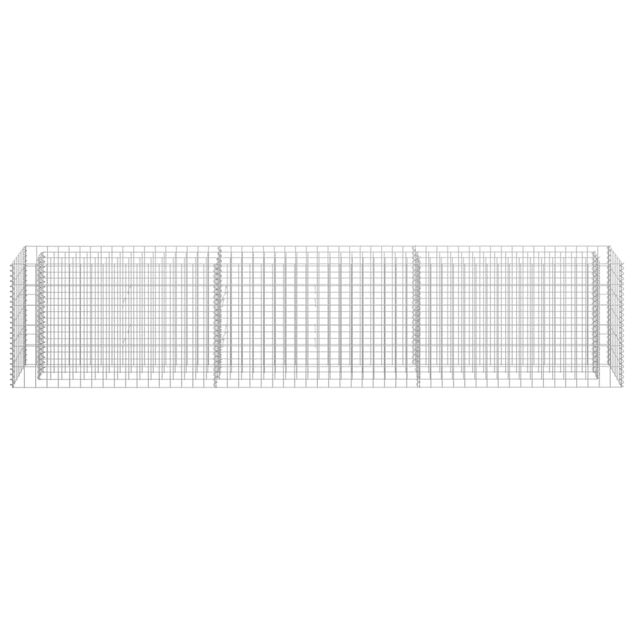 Gabion Plantenbak Verhoogd Gegalvaniseerd Staal 270 x 30 x 60 cm