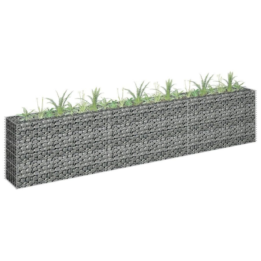 Gabion Plantenbak Verhoogd 360X30X10 Cm Gegalvaniseerd Staal