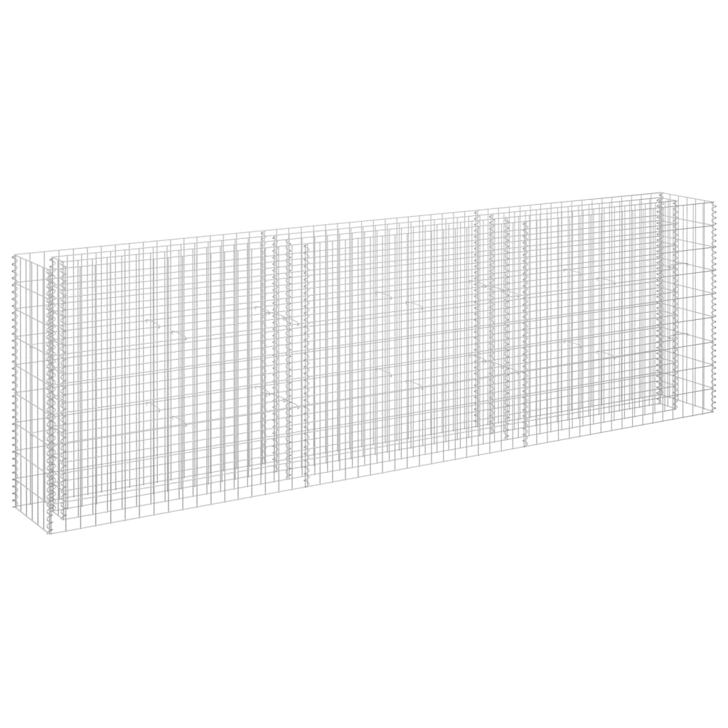 Gabion Plantenbak Verhoogd Gegalvaniseerd Staal 270 x 30 x 90 cm