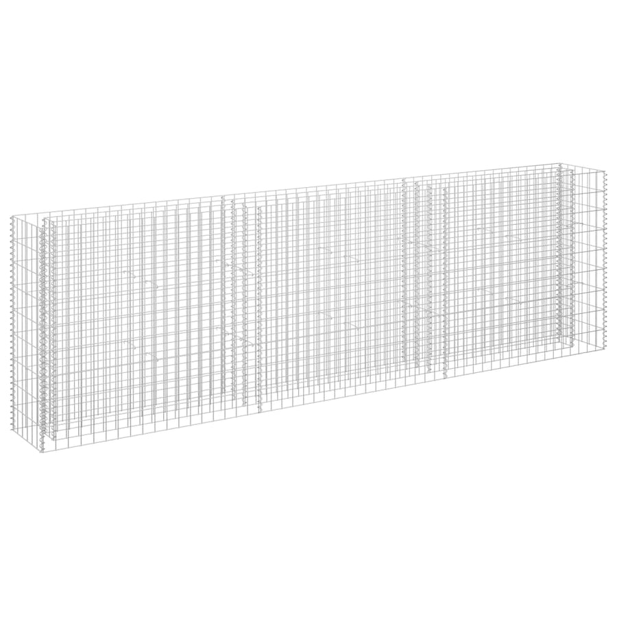 Gabion Plantenbak Verhoogd Gegalvaniseerd Staal 270 x 30 x 90 cm