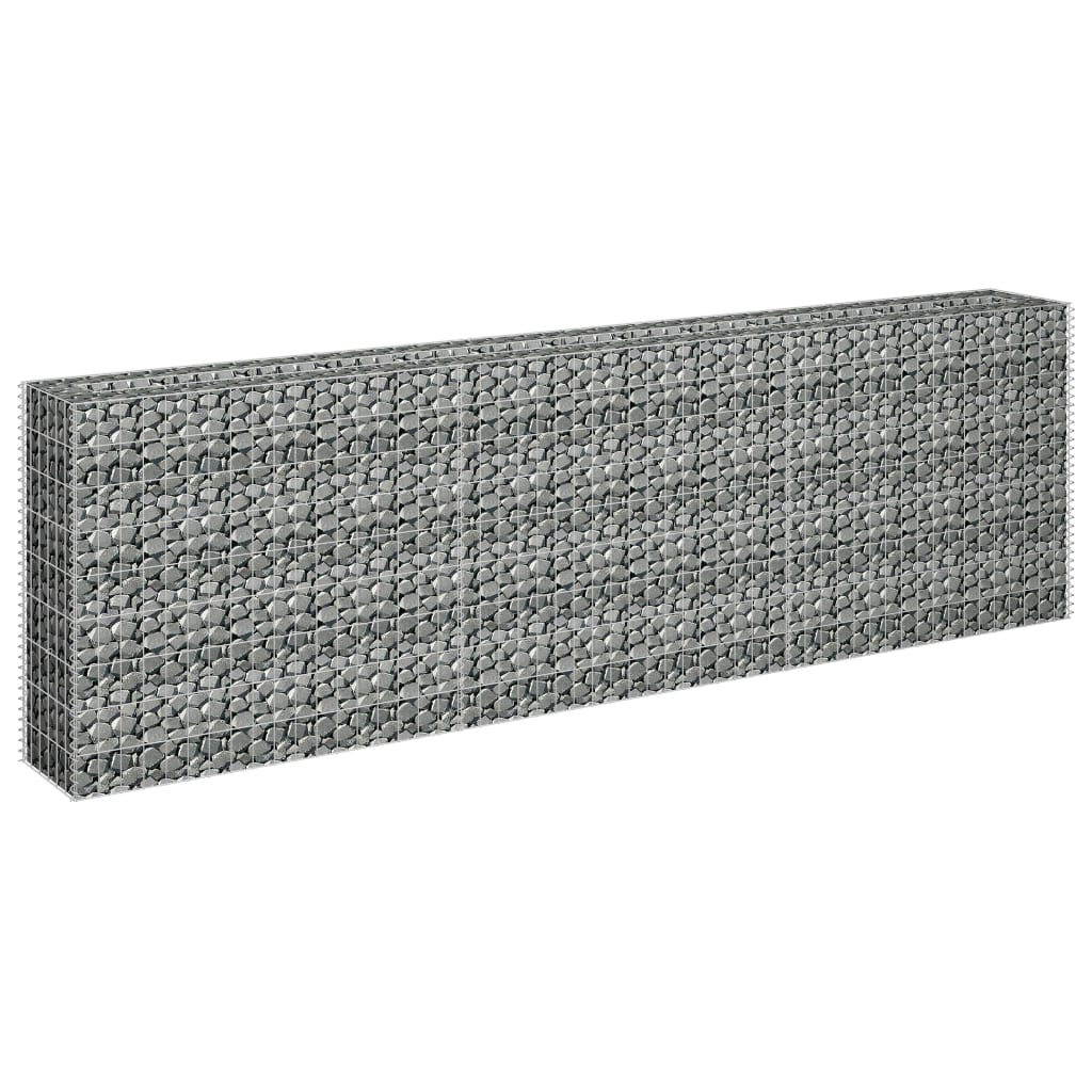 Gabion Plantenbak Verhoogd Gegalvaniseerd Staal 270 x 30 x 90 cm
