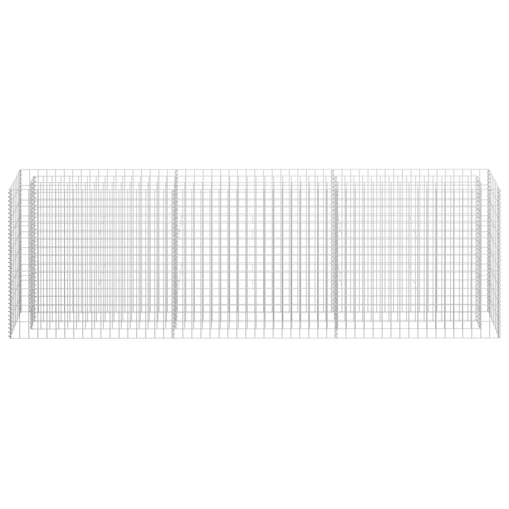 Gabion Plantenbak Verhoogd Gegalvaniseerd Staal 270 x 30 x 90 cm