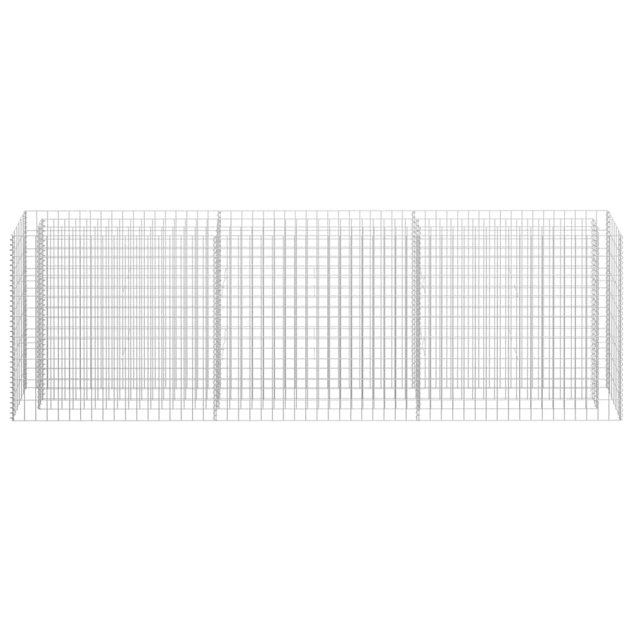 Gabion Plantenbak Verhoogd Gegalvaniseerd Staal 270 x 30 x 90 cm
