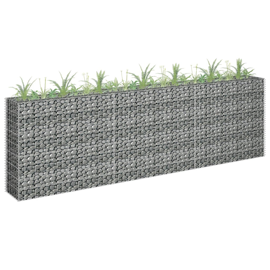 Gabion Plantenbak Verhoogd Gegalvaniseerd Staal 270 x 30 x 90 cm