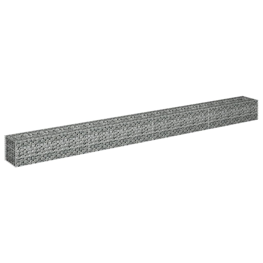 Gabion Plantenbak Verhoogd Gegalvaniseerd Staal 360 x 30 x 30 cm