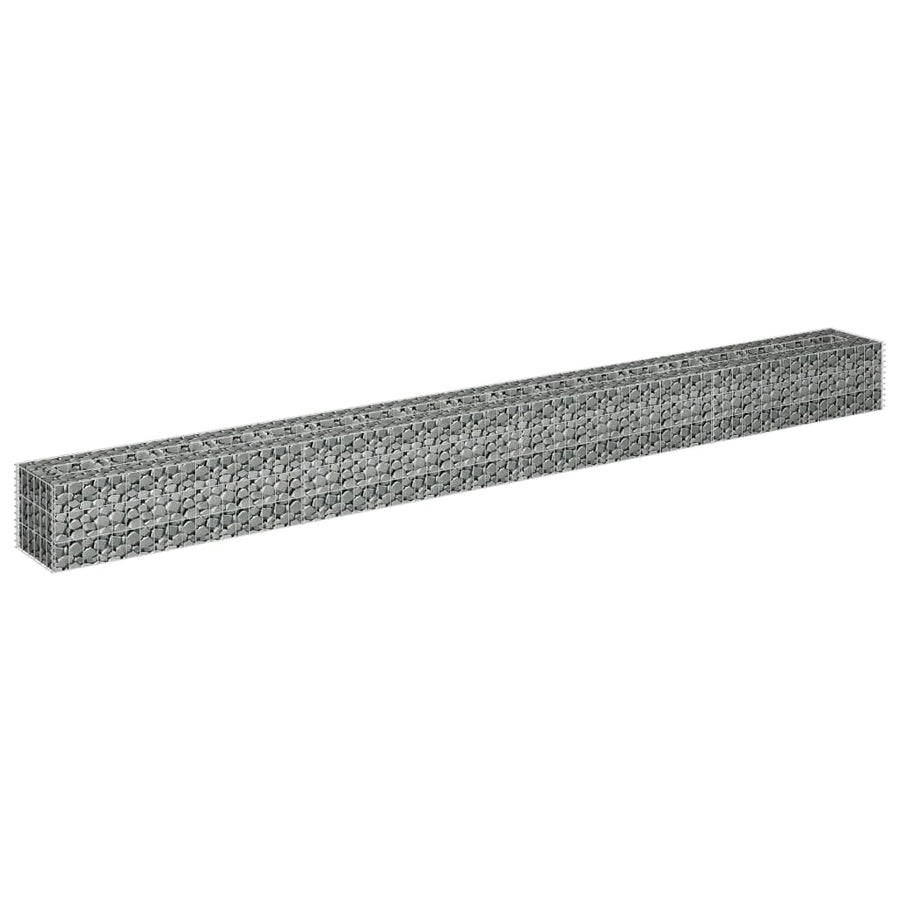 Gabion Plantenbak Verhoogd Gegalvaniseerd Staal 360 x 30 x 30 cm