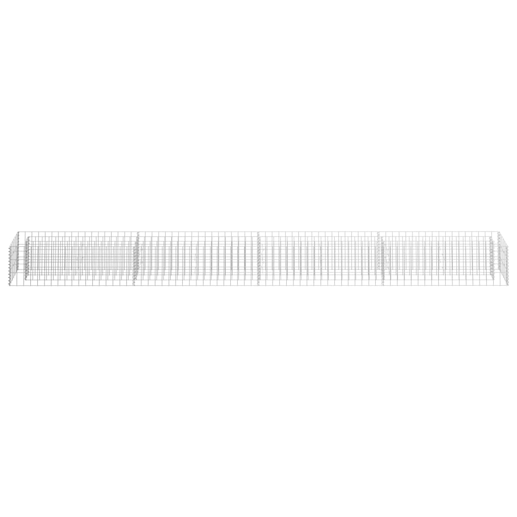 Gabion Plantenbak Verhoogd Gegalvaniseerd Staal 360 x 30 x 30 cm