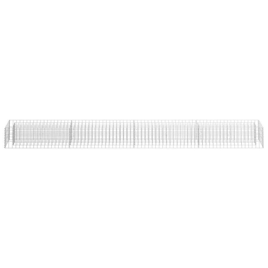 Gabion Plantenbak Verhoogd Gegalvaniseerd Staal 360 x 30 x 30 cm