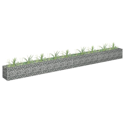 Gabion Plantenbak Verhoogd Gegalvaniseerd Staal 360 x 30 x 30 cm