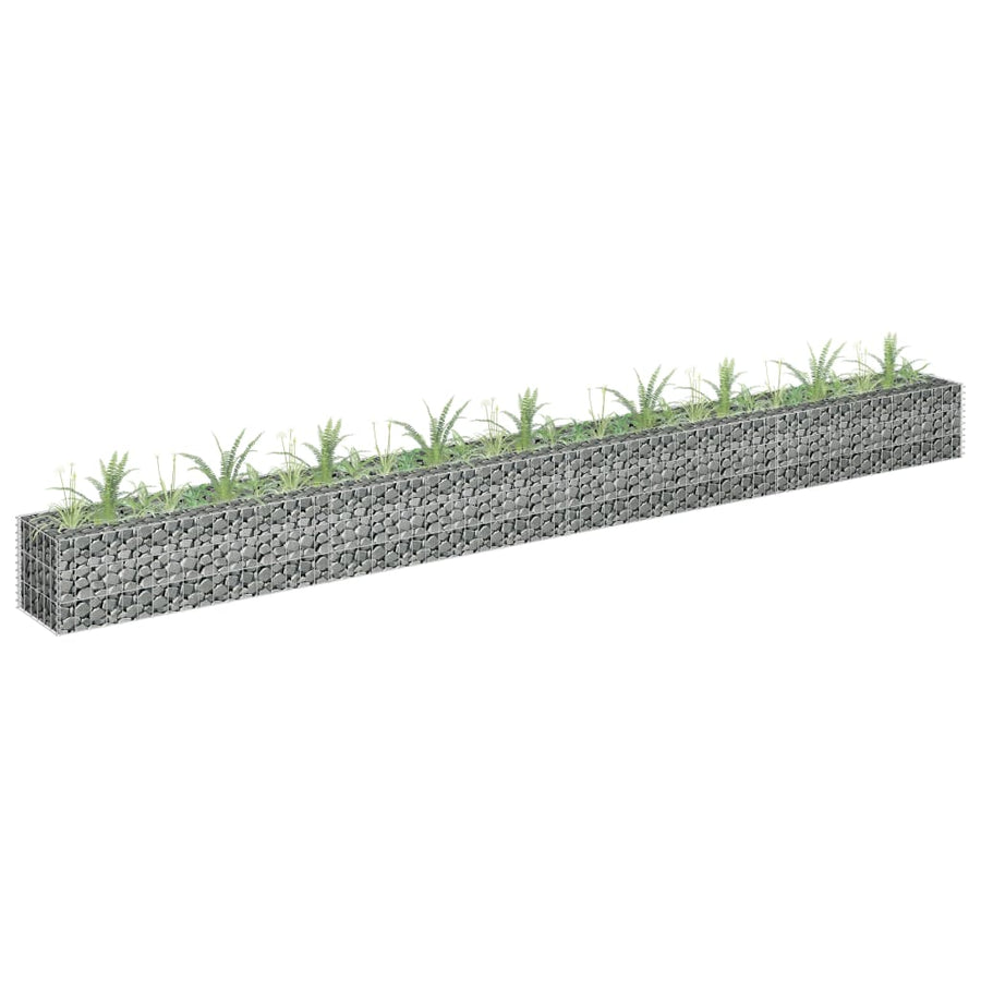 Gabion Plantenbak Verhoogd 360X30X10 Cm Gegalvaniseerd Staal