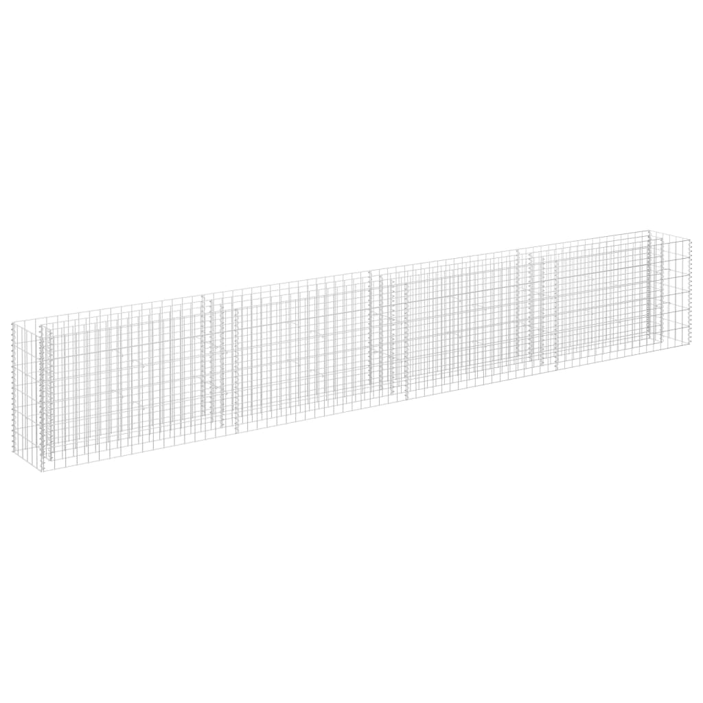 Gabion Plantenbak Verhoogd Gegalvaniseerd Staal 360 x 30 x 60 cm