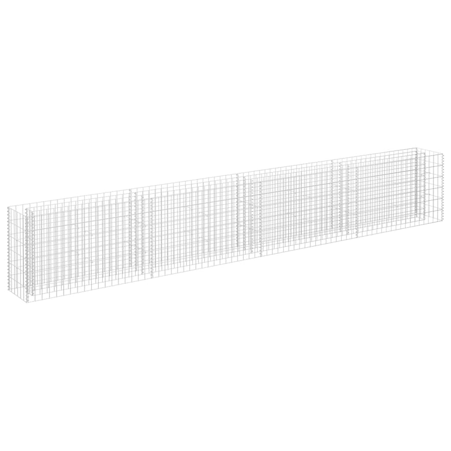 Gabion Plantenbak Verhoogd Gegalvaniseerd Staal 360 x 30 x 60 cm