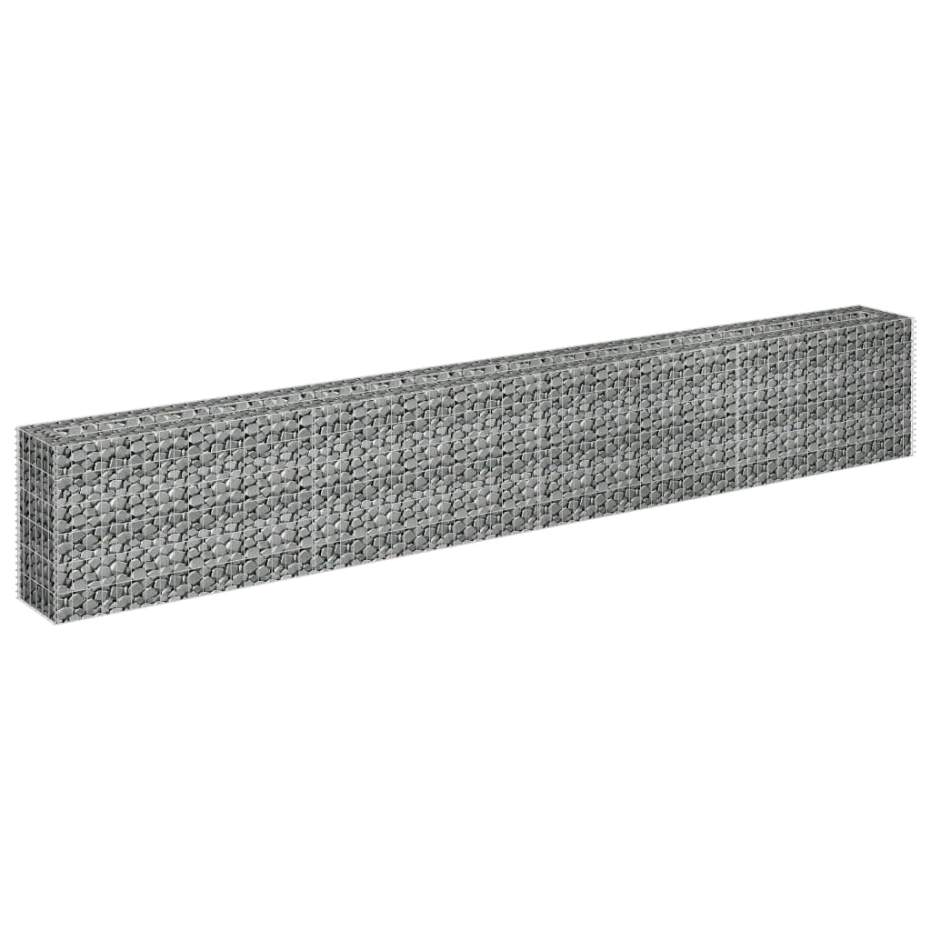 Gabion Plantenbak Verhoogd Gegalvaniseerd Staal 360 x 30 x 60 cm