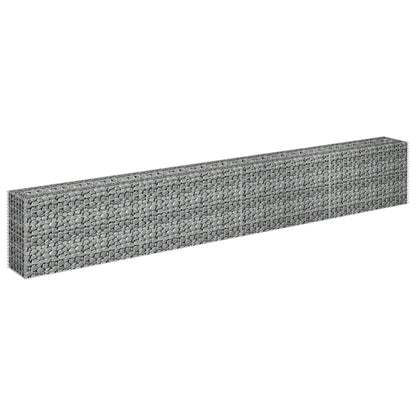Gabion Plantenbak Verhoogd Gegalvaniseerd Staal 360 x 30 x 60 cm