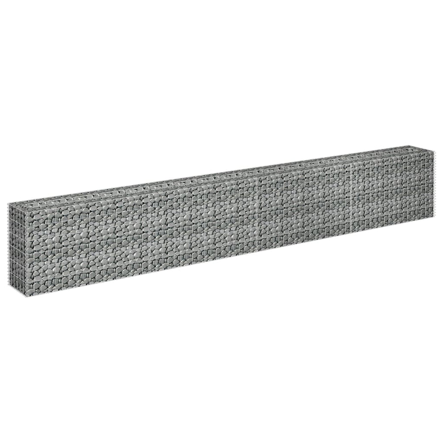 Gabion Plantenbak Verhoogd Gegalvaniseerd Staal 360 x 30 x 60 cm