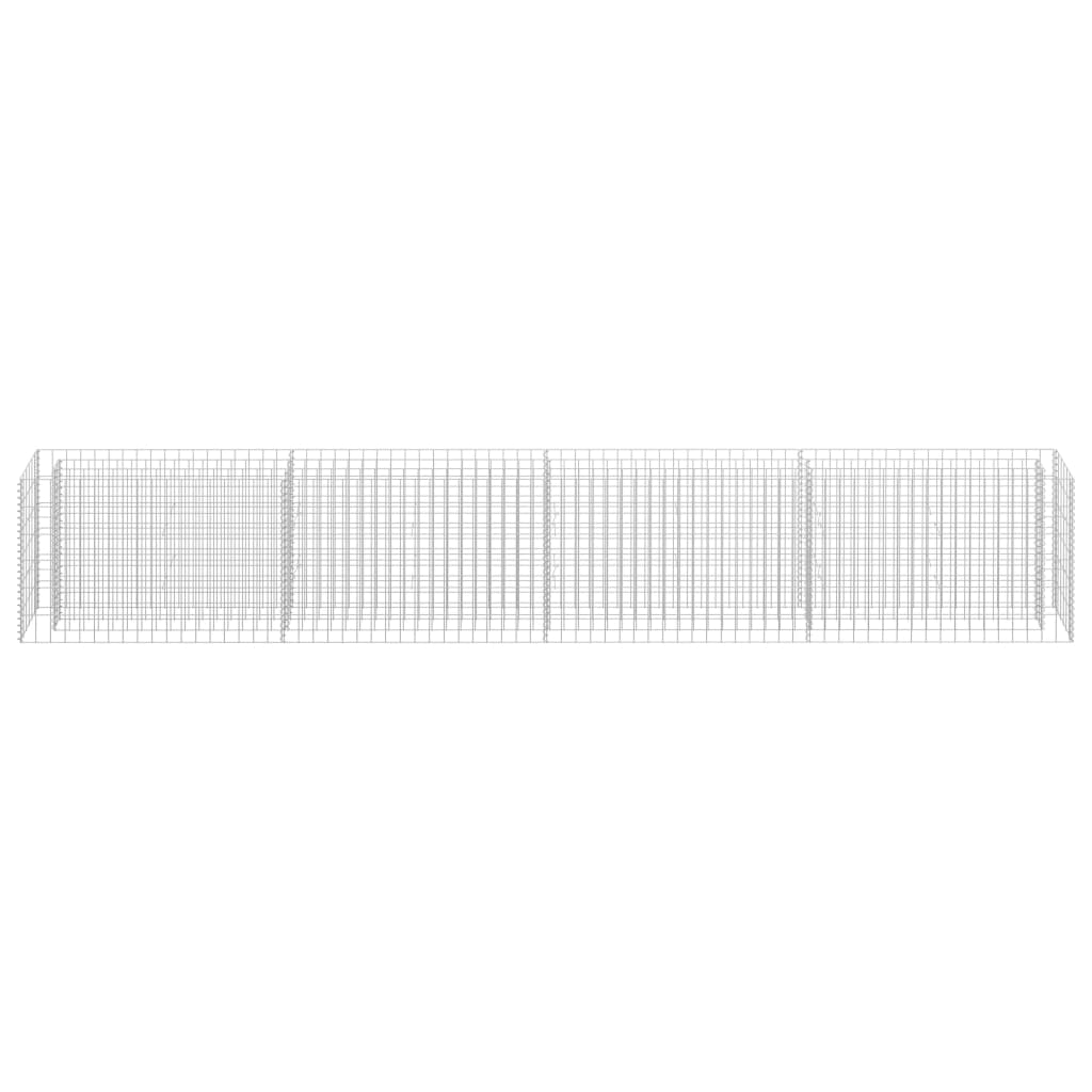 Gabion Plantenbak Verhoogd Gegalvaniseerd Staal 360 x 30 x 60 cm
