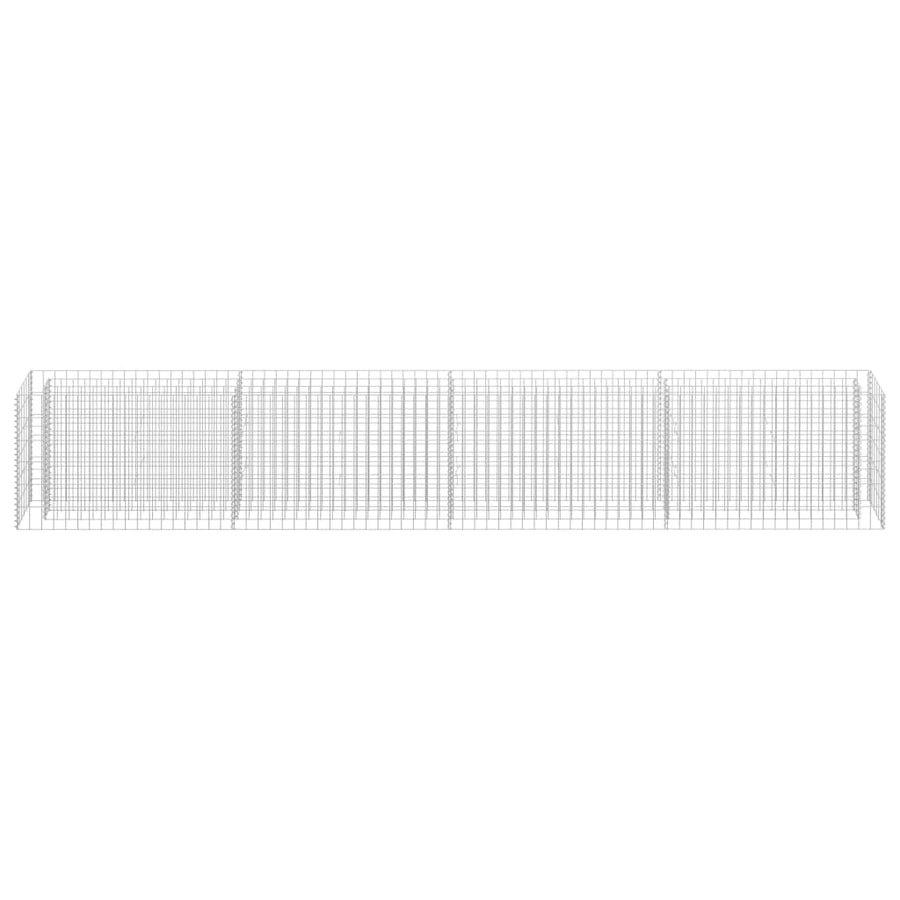 Gabion Plantenbak Verhoogd Gegalvaniseerd Staal 360 x 30 x 60 cm