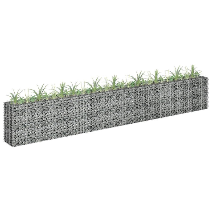 Gabion Plantenbak Verhoogd Gegalvaniseerd Staal 360 x 30 x 60 cm
