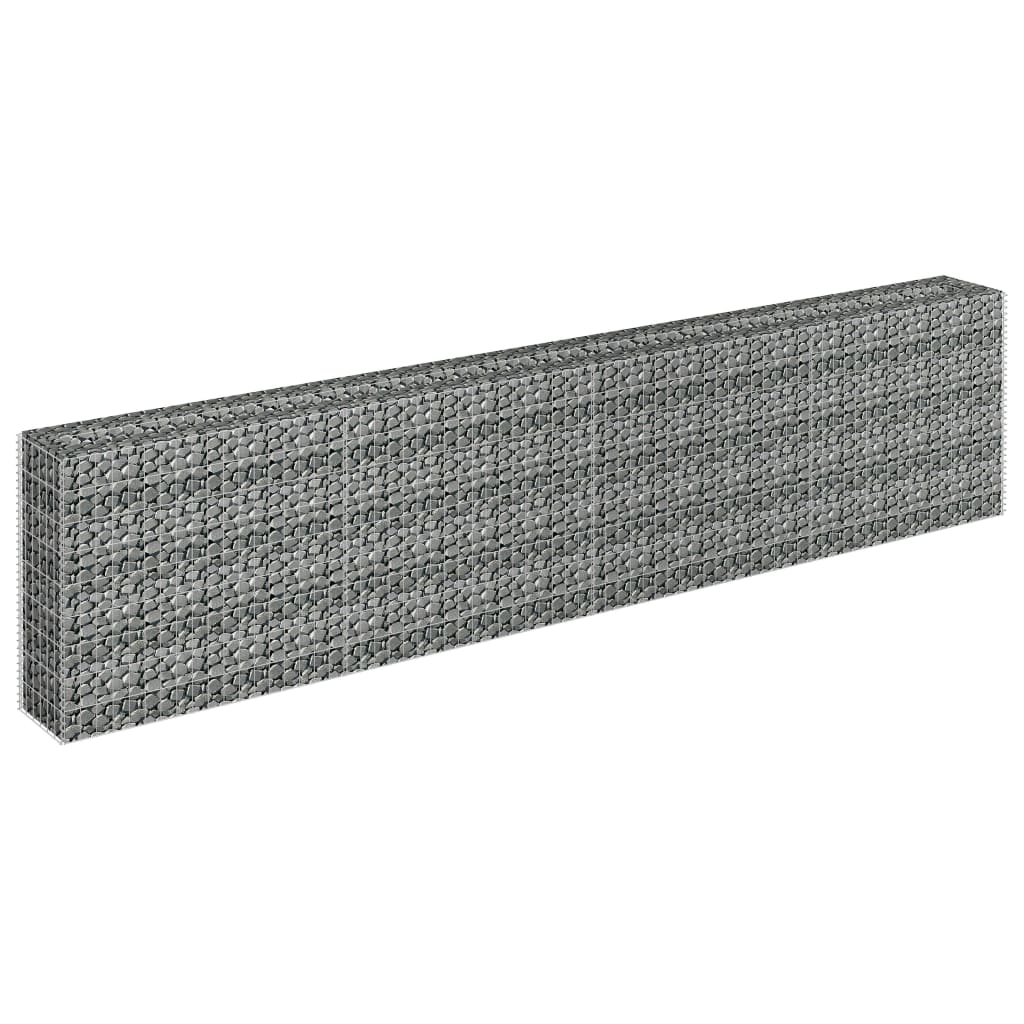 Gabion Plantenbak Verhoogd Gegalvaniseerd Staal 360 x 30 x 90 cm