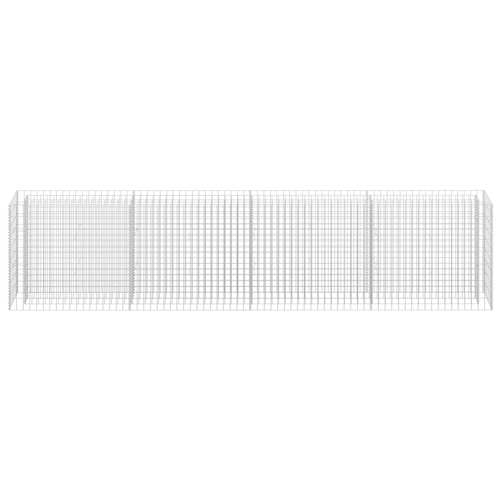 Gabion Plantenbak Verhoogd Gegalvaniseerd Staal 360 x 30 x 90 cm
