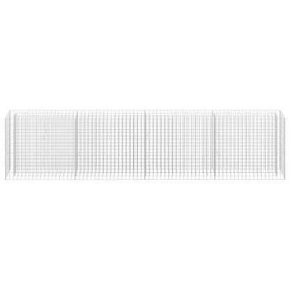 Gabion Plantenbak Verhoogd Gegalvaniseerd Staal 360 x 30 x 90 cm