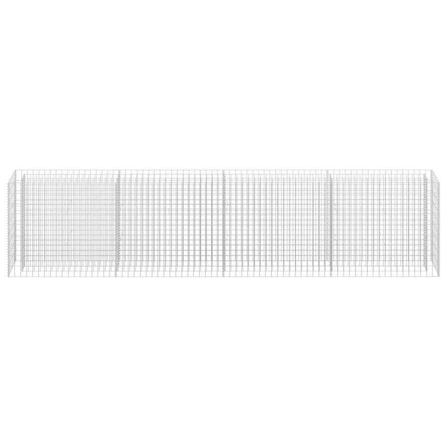 Gabion Plantenbak Verhoogd Gegalvaniseerd Staal 360 x 30 x 90 cm