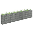 Gabion plantenbak verhoogd 360x30x90 cm gegalvaniseerd staal