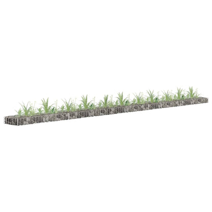 Gabion Plantenbak Verhoogd Gegalvaniseerd Staal 450 x 30 x 10 cm