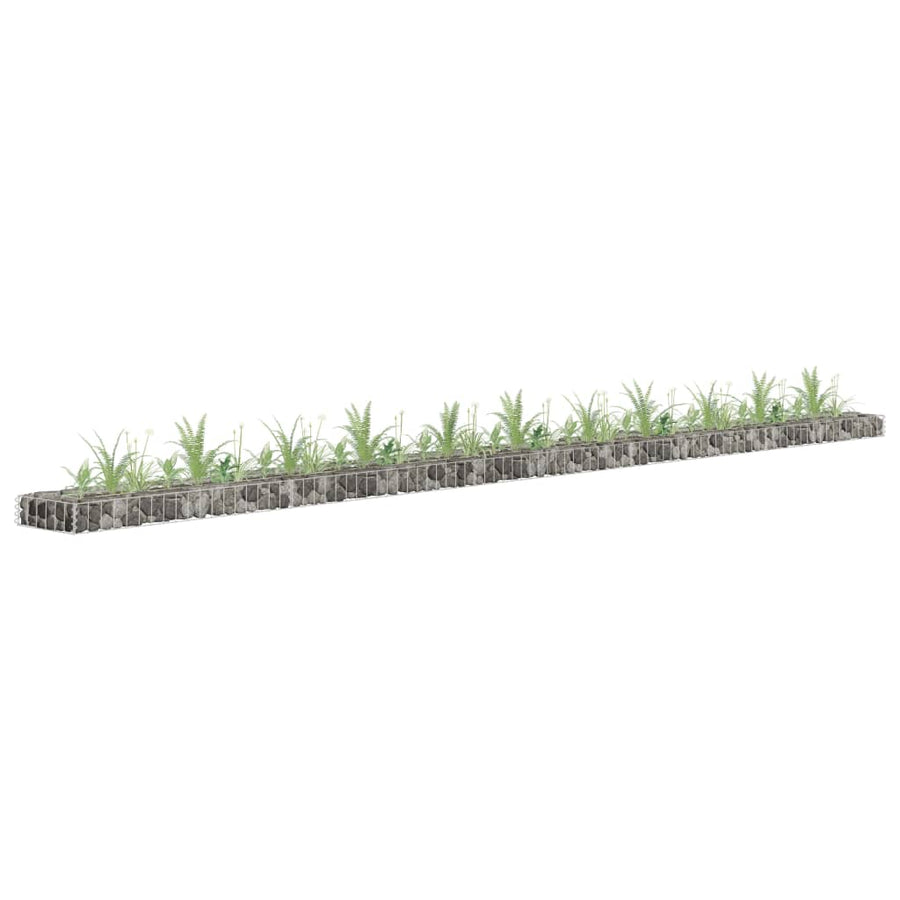 Gabion Plantenbak Verhoogd 360X30X10 Cm Gegalvaniseerd Staal