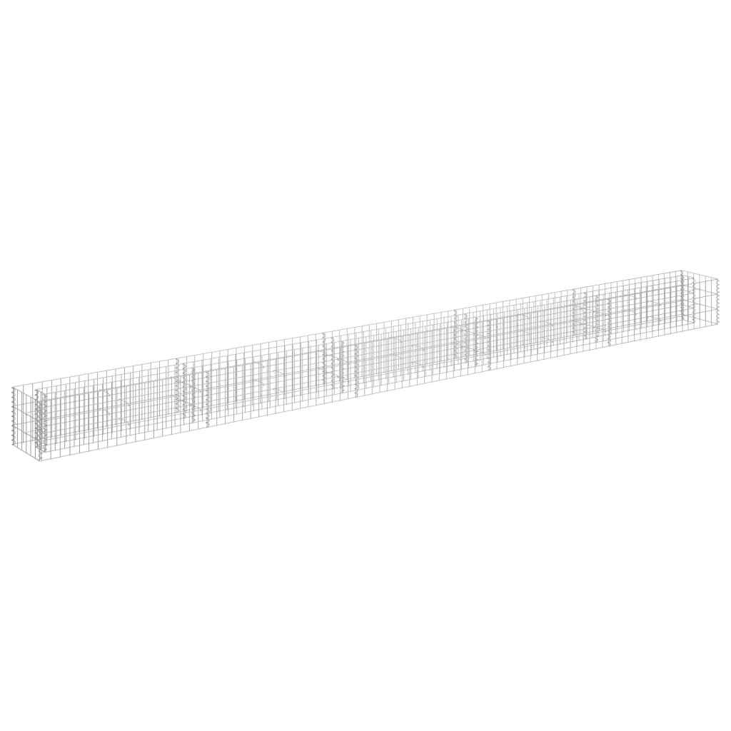 Gabion Plantenbak Verhoogd Gegalvaniseerd Staal 450 x 30 x 30 cm
