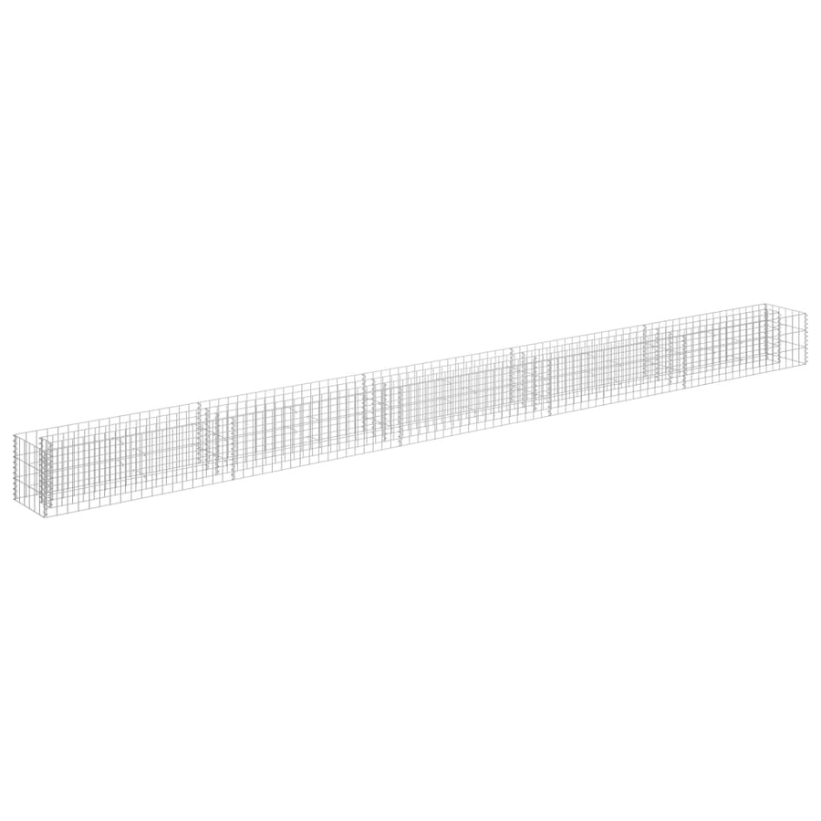 Gabion Plantenbak Verhoogd Gegalvaniseerd Staal 450 x 30 x 30 cm