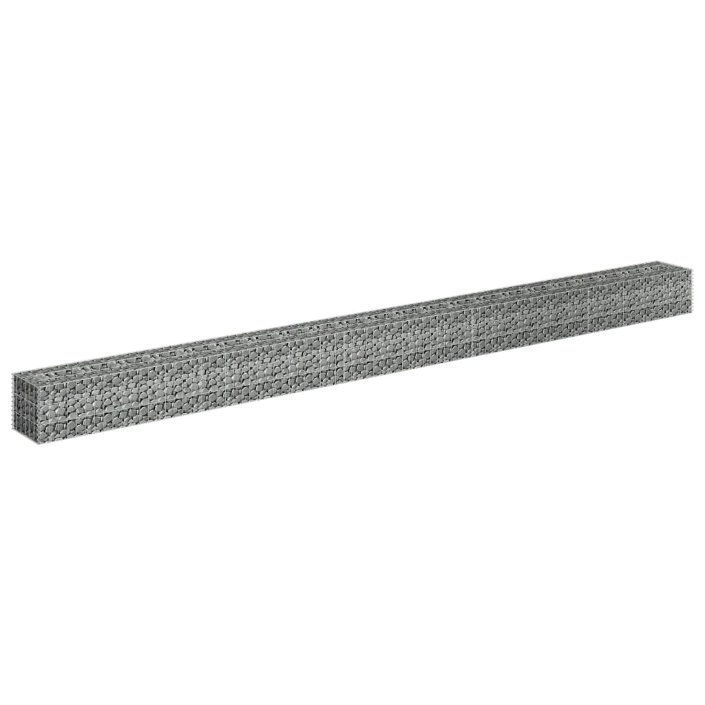 Gabion Plantenbak Verhoogd Gegalvaniseerd Staal 450 x 30 x 30 cm