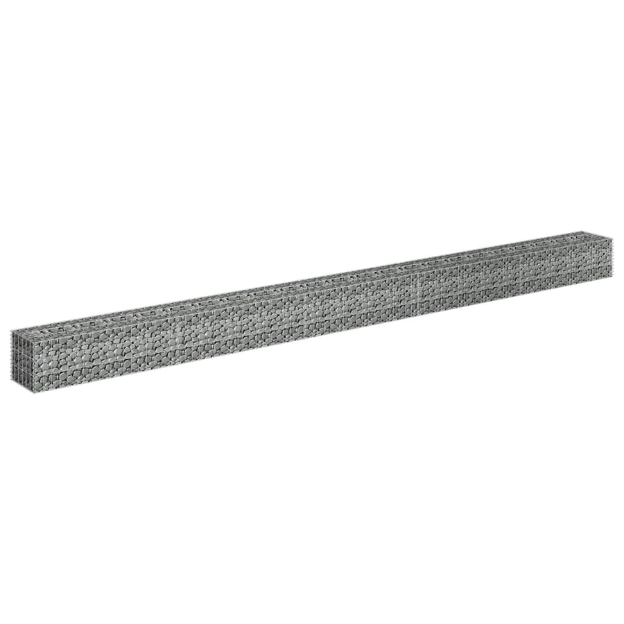 Gabion Plantenbak Verhoogd Gegalvaniseerd Staal 450 x 30 x 30 cm