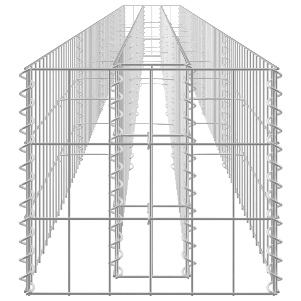 Gabion Plantenbak Verhoogd Gegalvaniseerd Staal 450 x 30 x 30 cm