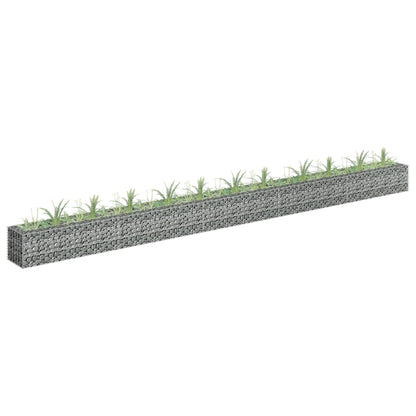 Gabion Plantenbak Verhoogd Gegalvaniseerd Staal 450 x 30 x 30 cm