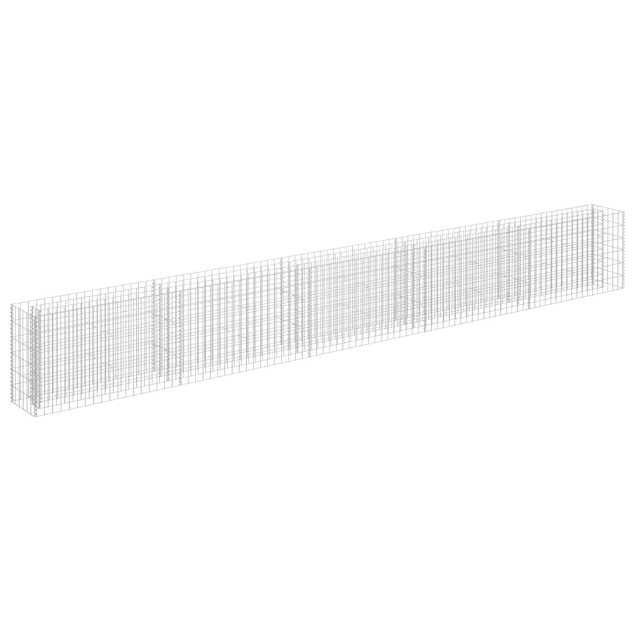 Gabion Plantenbak Verhoogd Gegalvaniseerd Staal 450 x 30 x 60 cm