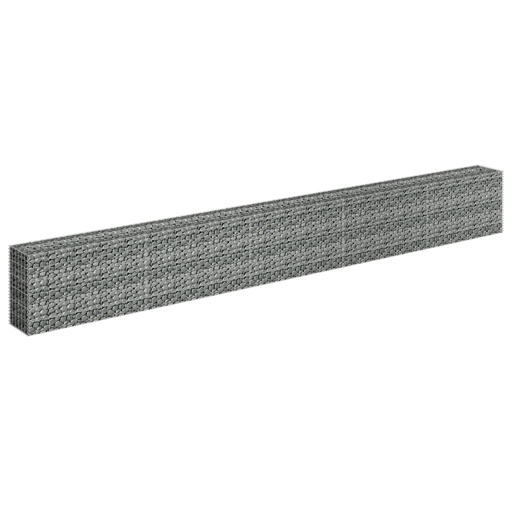 Gabion Plantenbak Verhoogd Gegalvaniseerd Staal 450 x 30 x 60 cm
