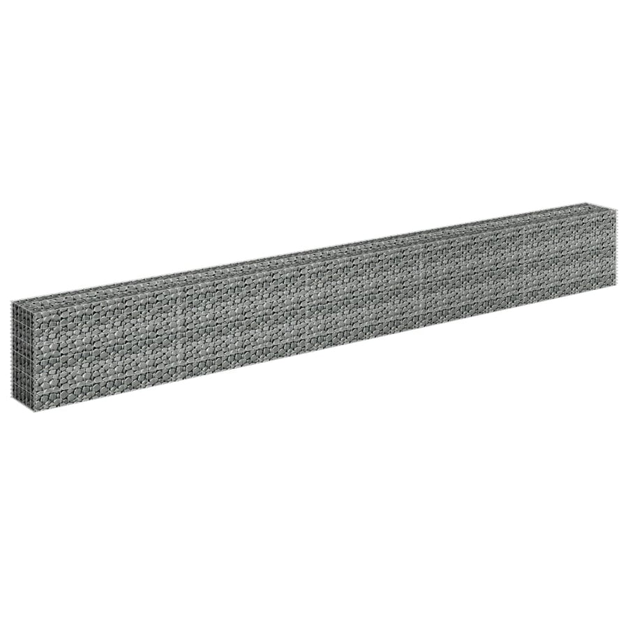 Gabion Plantenbak Verhoogd Gegalvaniseerd Staal 450 x 30 x 60 cm