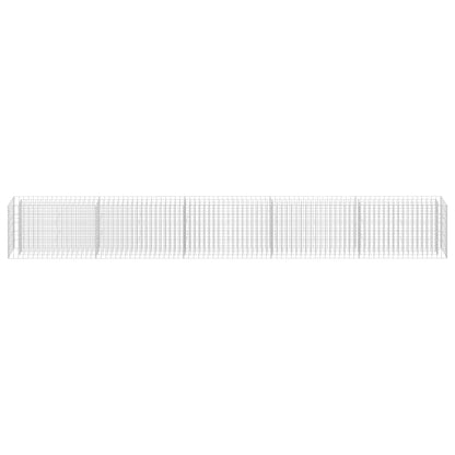Gabion Plantenbak Verhoogd Gegalvaniseerd Staal 450 x 30 x 60 cm